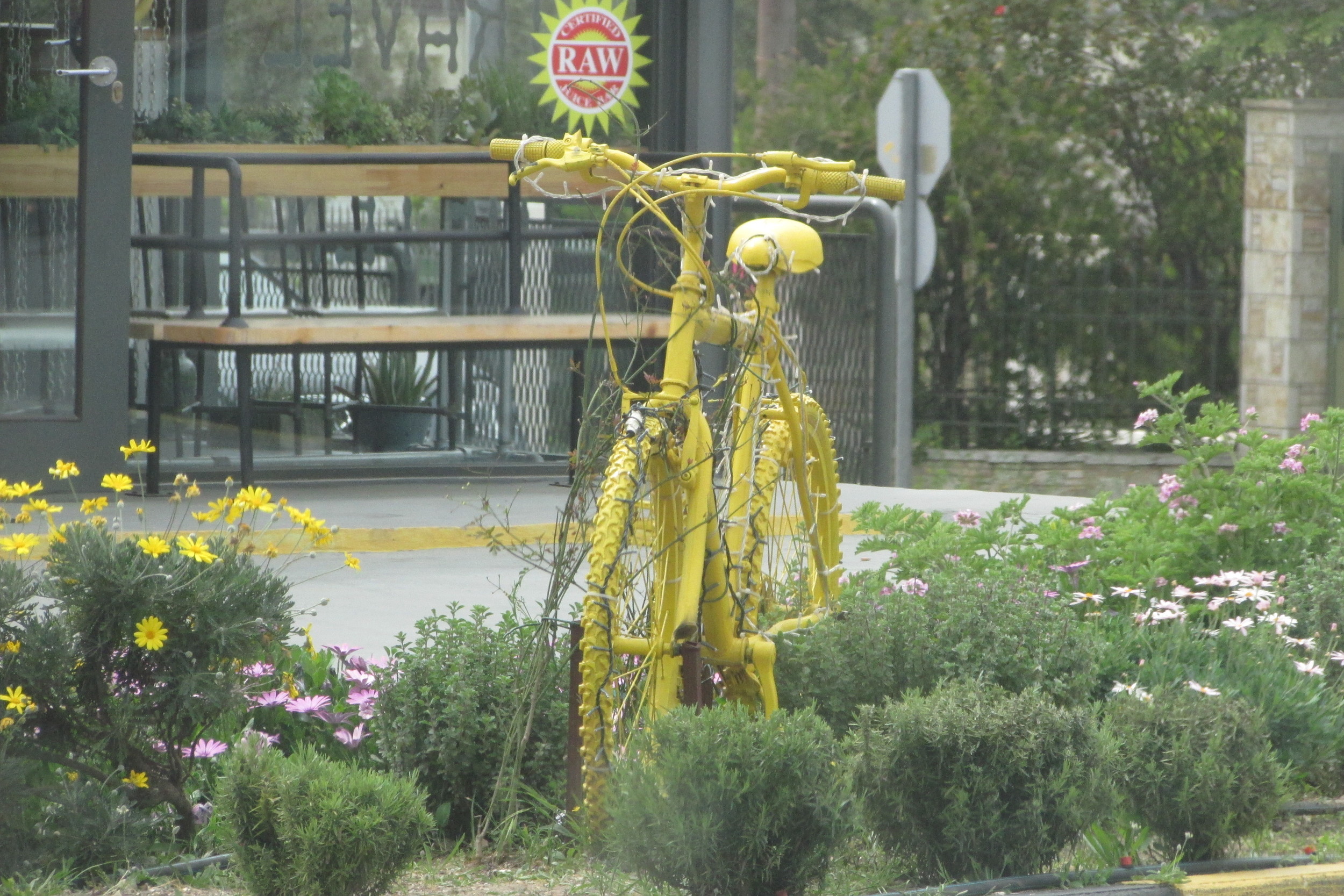 Fahrrad, Kunst, Gelb, Schmuck, Straße